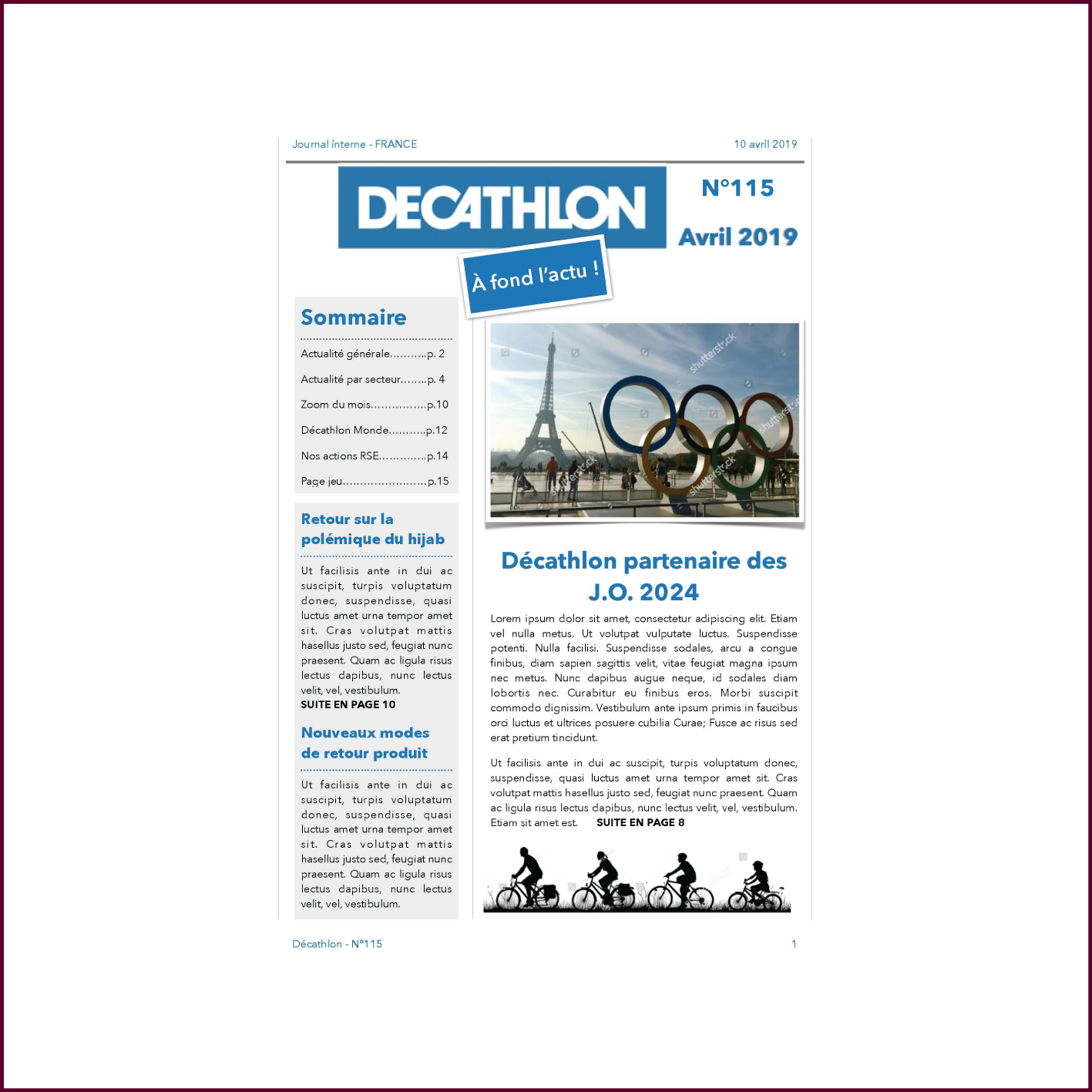 Un journal interne pour favoriser le lien entre les équipes